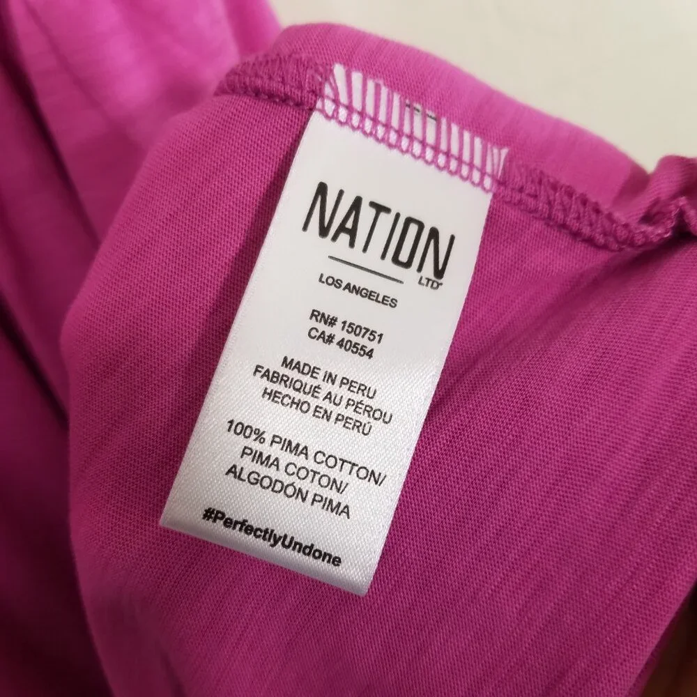 NWT Nation LTD Pima Cotton Rosebud Brianna Sleeveless Midi Dress V-Neck Size XXL - Picture 10 of 10